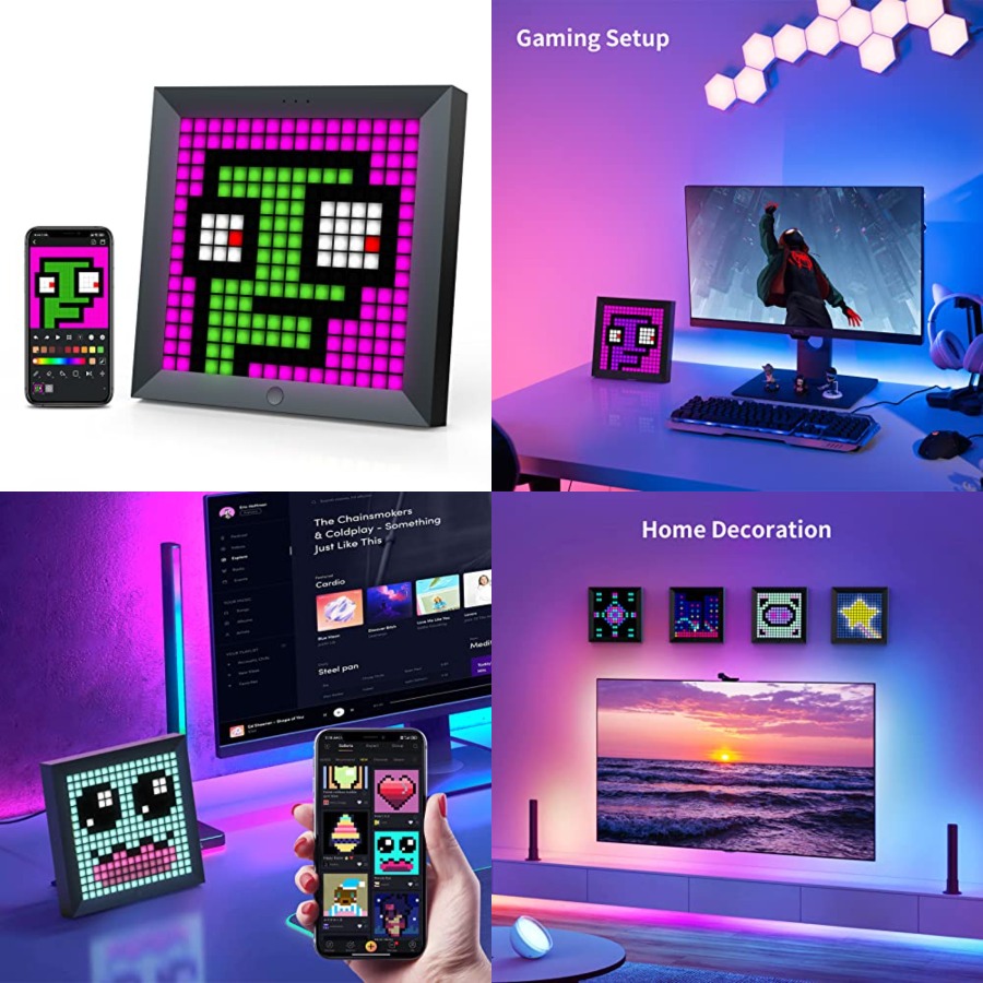 Pc Gaming Gaming - LED Light Pixel Display Panel Suit