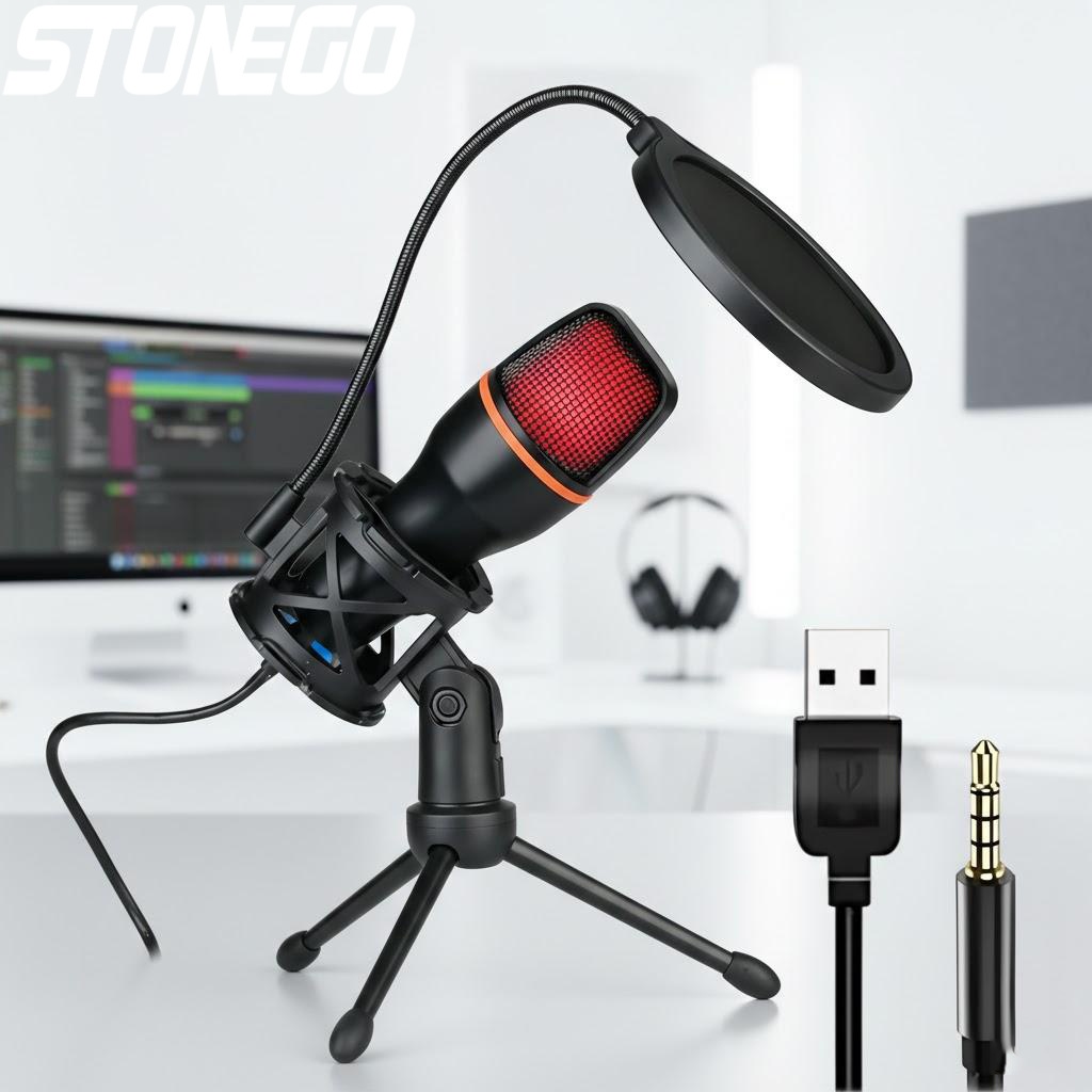Pc Gaming Youtube - Professional USB Condenser Microphone Kit with