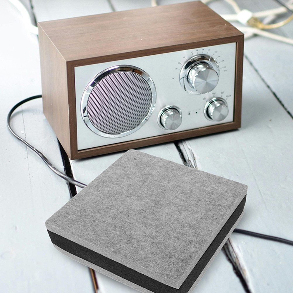 Monitor Stand - Light Gray Subwoofer Isolation Pad Speaker