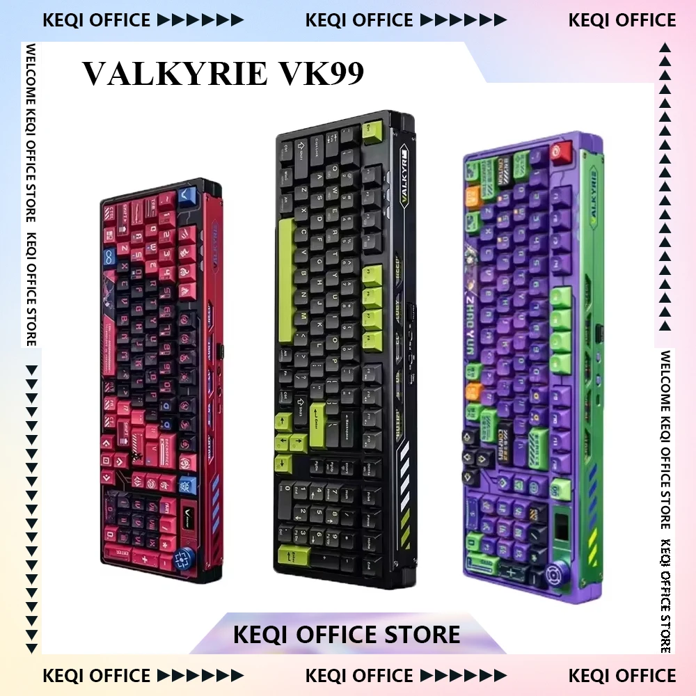 Pc Gaming Fullset - VALKYRIE VK99 Mechanical Keyboards RGB Wireless