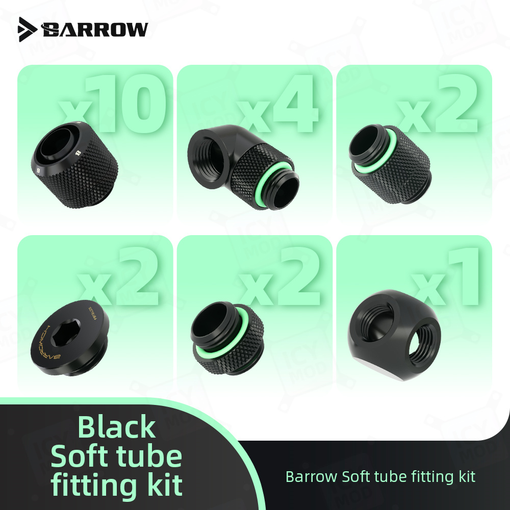 Pc Gaming Youtube - Barrow Soft Tube Connector Kit for