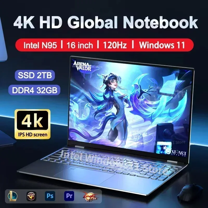 Pc Gaming Notebook - NEW Laptop Intel N95 4K HD