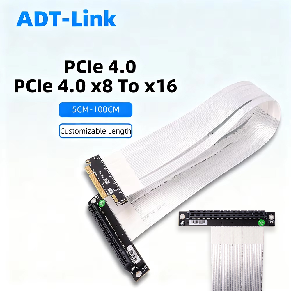 Pcie Riser Cable - ADT-Link PCIE 4.0 3.0 X8 To