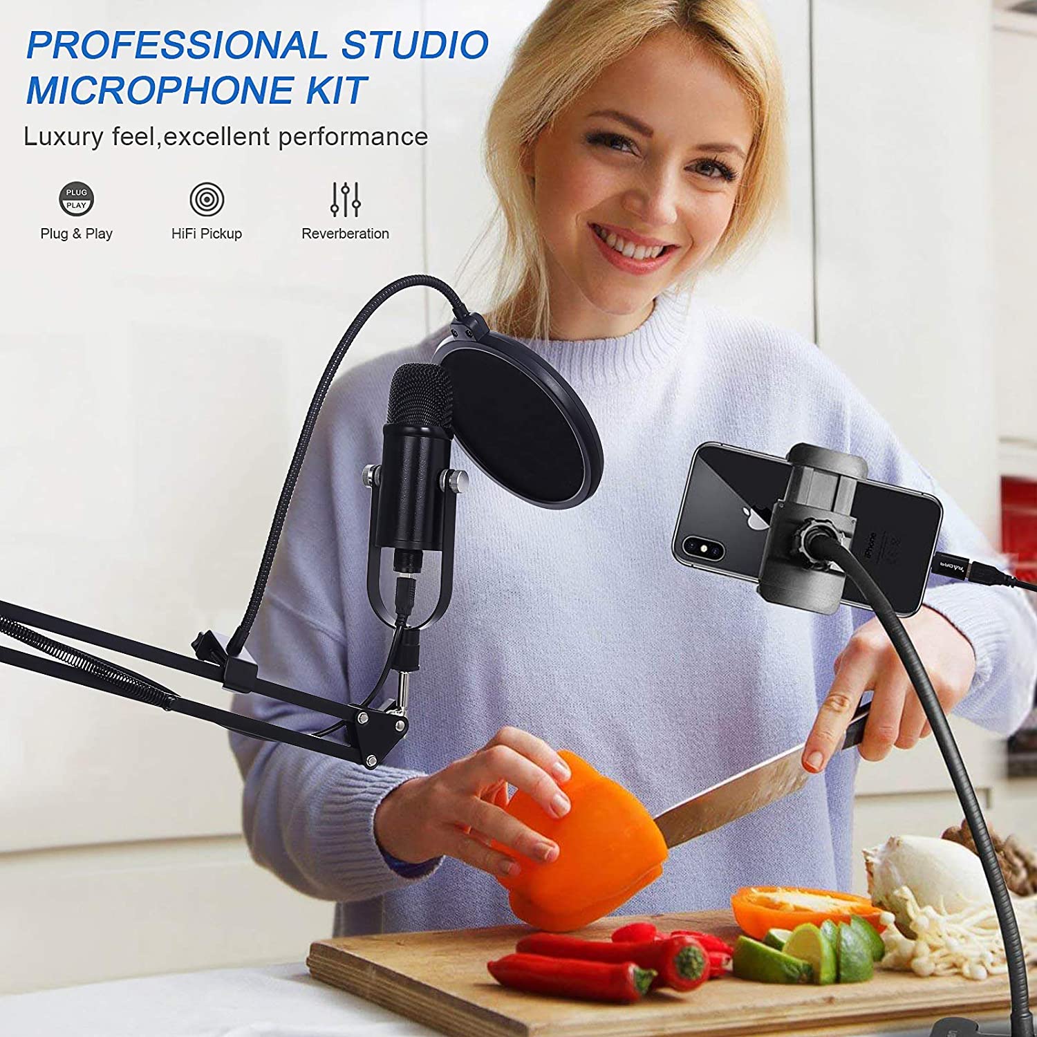 BM86 USB Condenser Microphone  - đánh giá và giá Pc Gaming Youtube