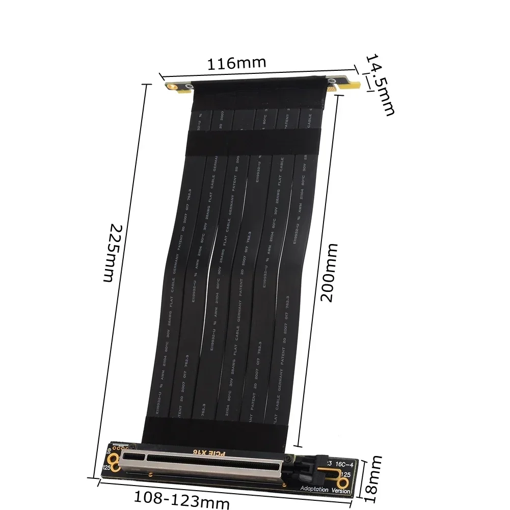 PCI Express X4 X8 X16 to X16 R - đánh giá và giá Pcie Riser Cable