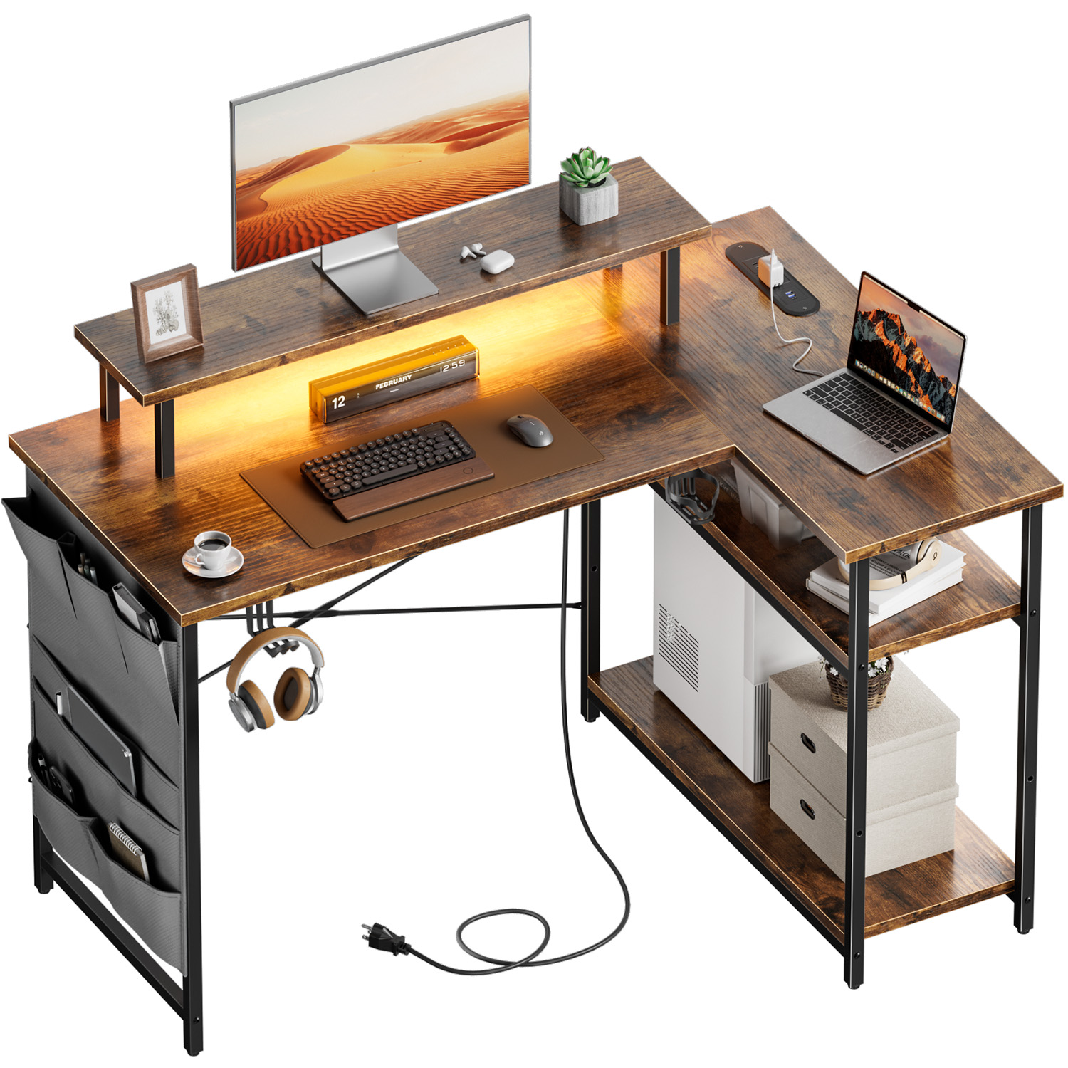 L-Shaped Computer Desk, featur - đánh giá và giá Pc Zotac Gaming