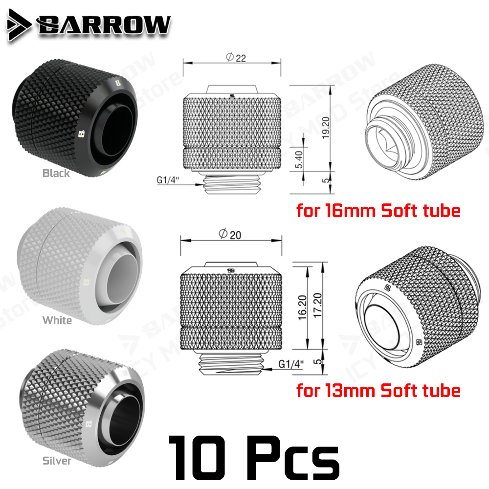 Barrow Soft Tube Connector Kit - đánh giá và giá Pc Gaming Youtube