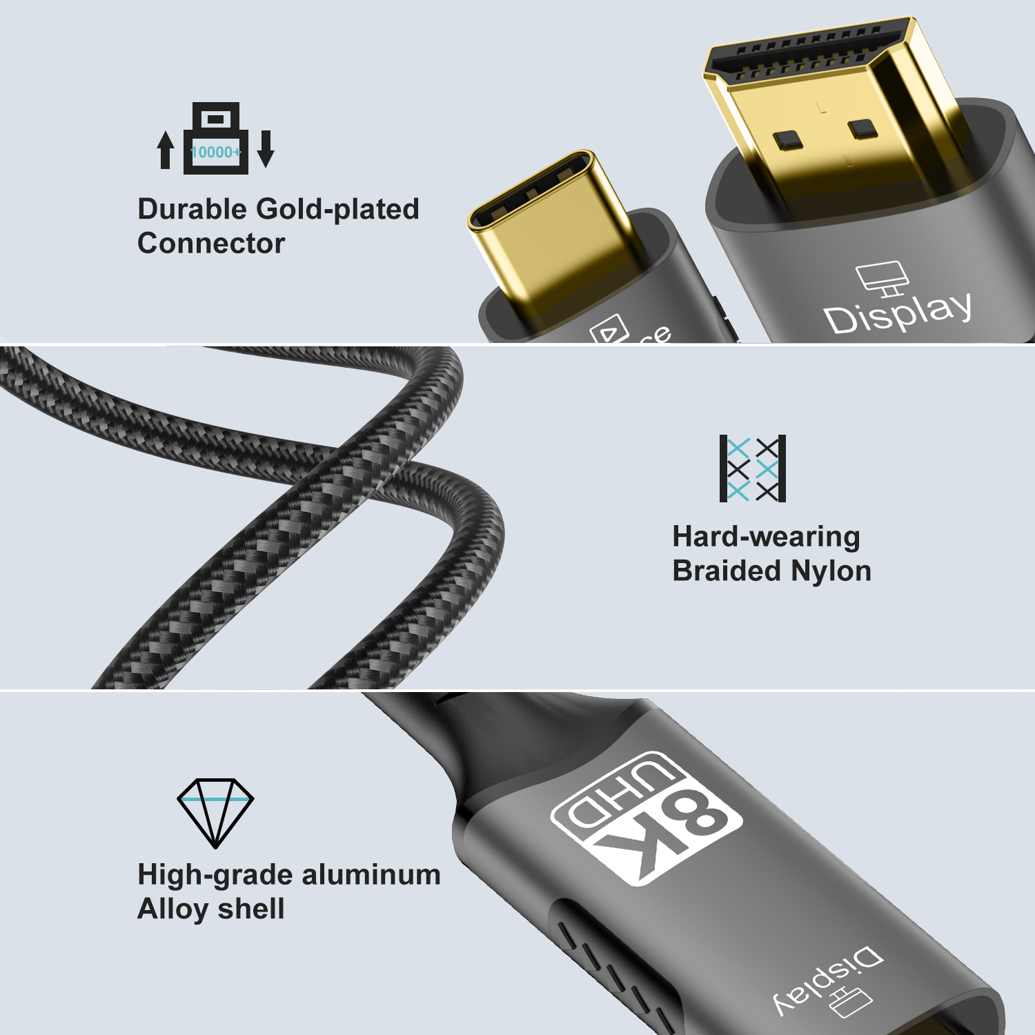 8K Type C to HDMI 2.1 Cable 32 - đánh giá và giá Pc Zotac Gaming