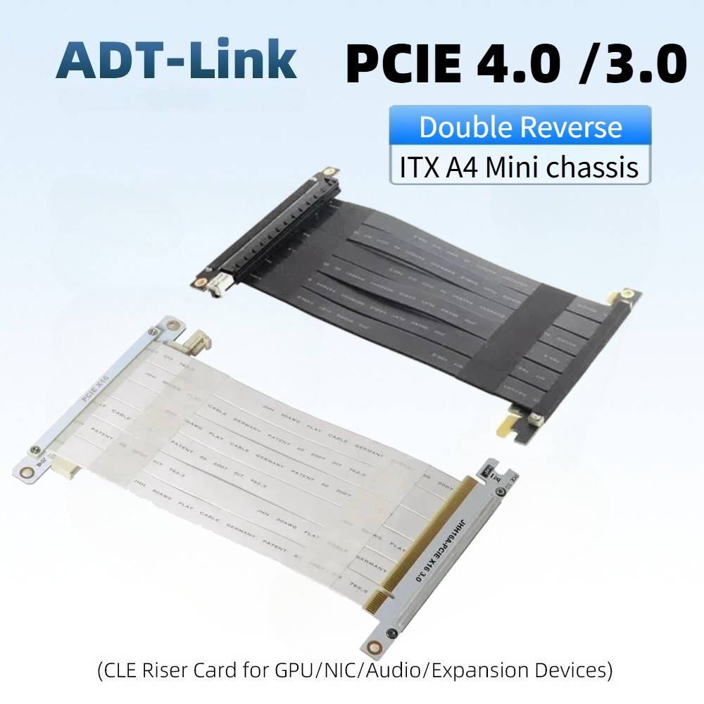 Đôi Ngược Card Đồ Họa Đen Trắn - đánh giá và giá Pcie Riser Cable