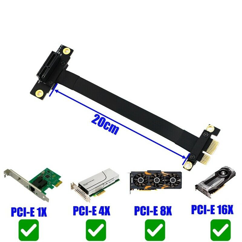 90 Degree Pci-E Pci Express 1X - đánh giá và giá Pcie Riser Cable