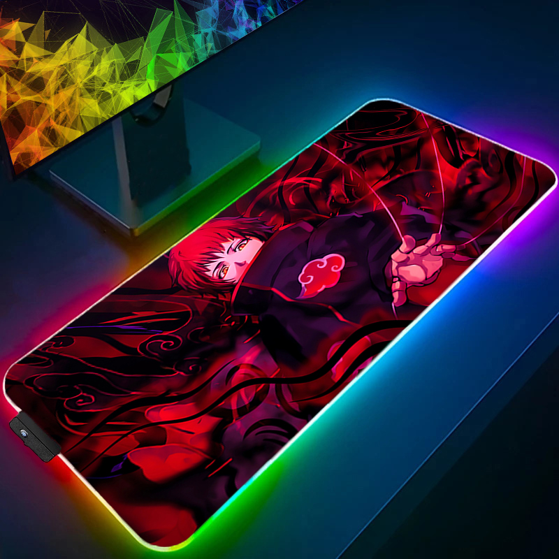 RGB Large Gaming Mouse Pad Nar - đánh giá và giá Pc Gaming Naruto