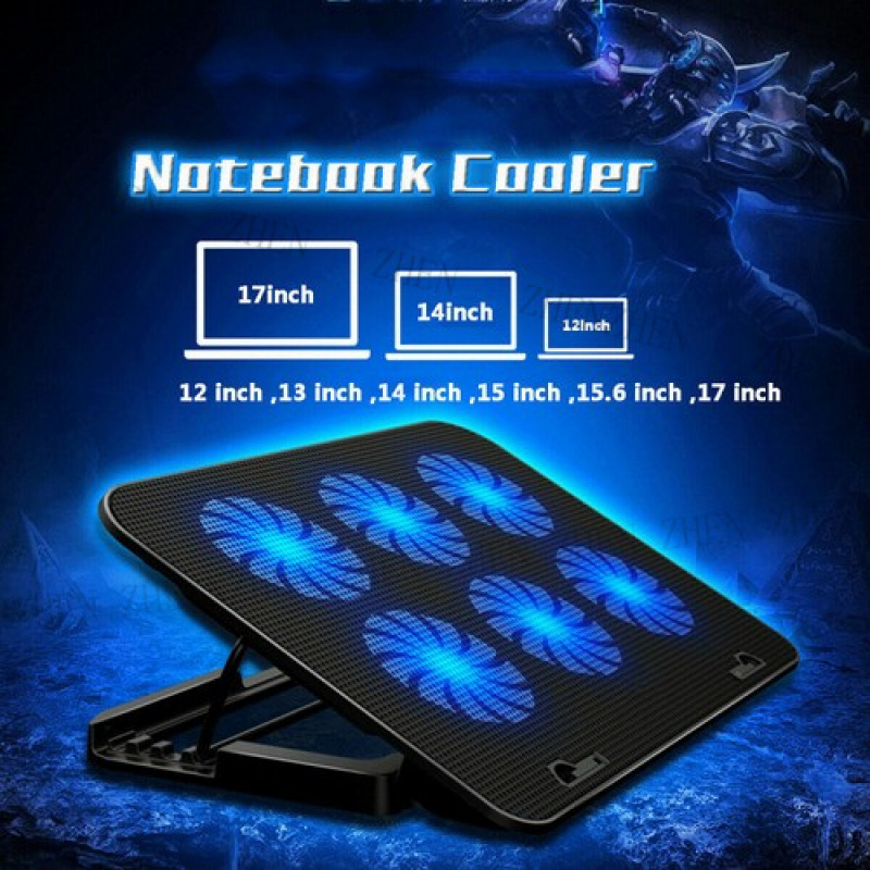 Y 6 Fans USB Cooler Cooling Pa - đánh giá và giá Laptop Cooling Pad