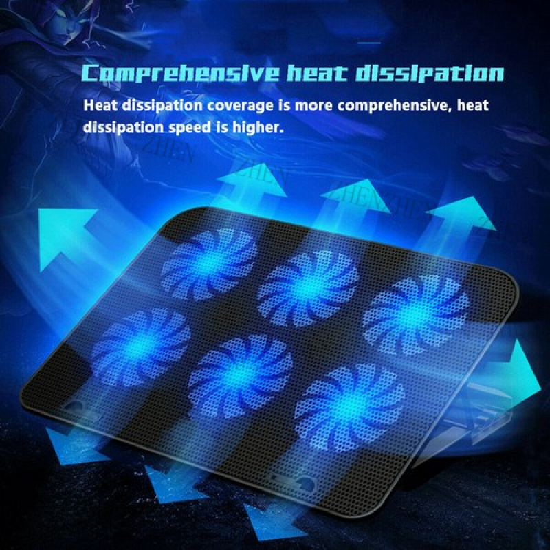 Y 6 Fans USB Cooler Cooling Pa - đánh giá và giá Laptop Cooling Pad
