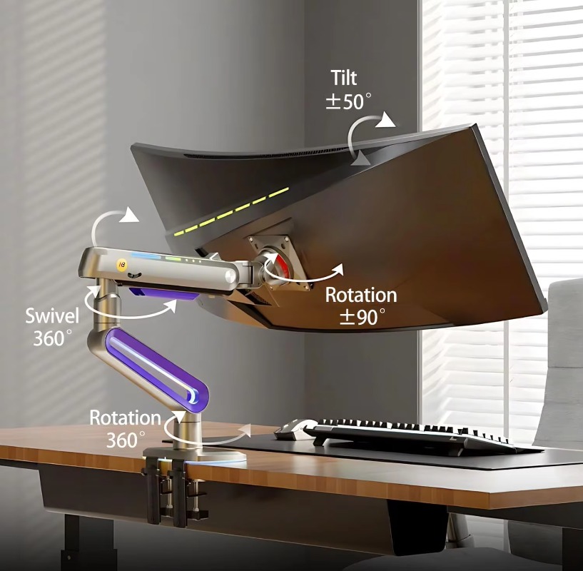 ERGONOMIC Gaming Monitor Arm f - đánh giá và giá Monitor Stand