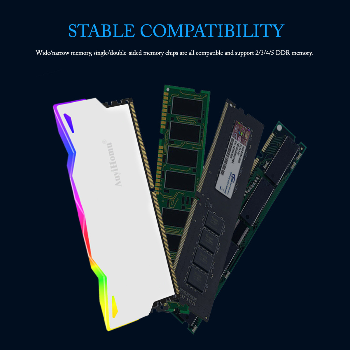 AuyiHomu RGB Heatsink, 5V 3Pin - đánh giá và giá Pc Gaming Ddr5