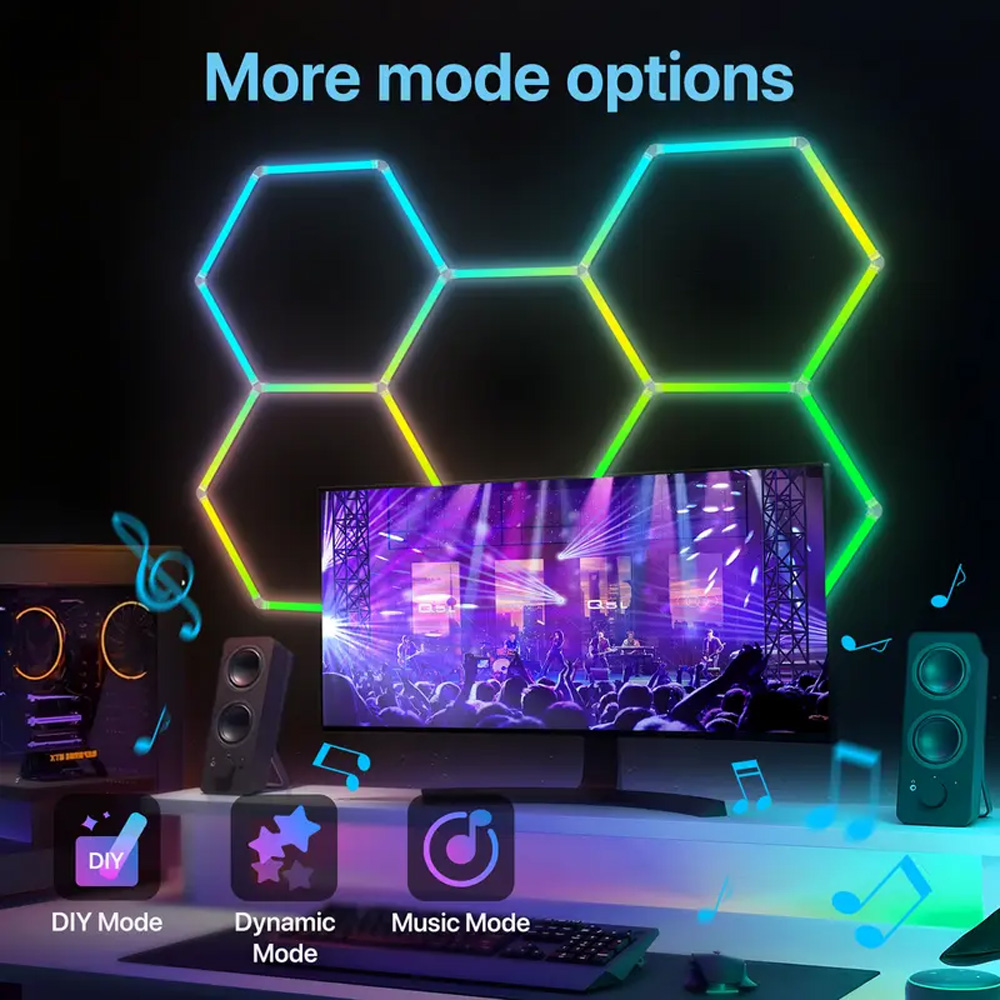 Smart Honeycomb Hexagonal RGB  - đánh giá và giá Pc Gaming Youtube