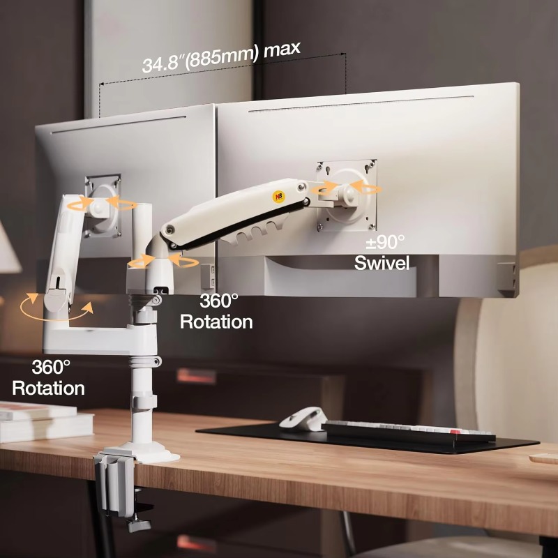 Dual Monitor Desk Mount Stand  - đánh giá và giá Monitor Stand