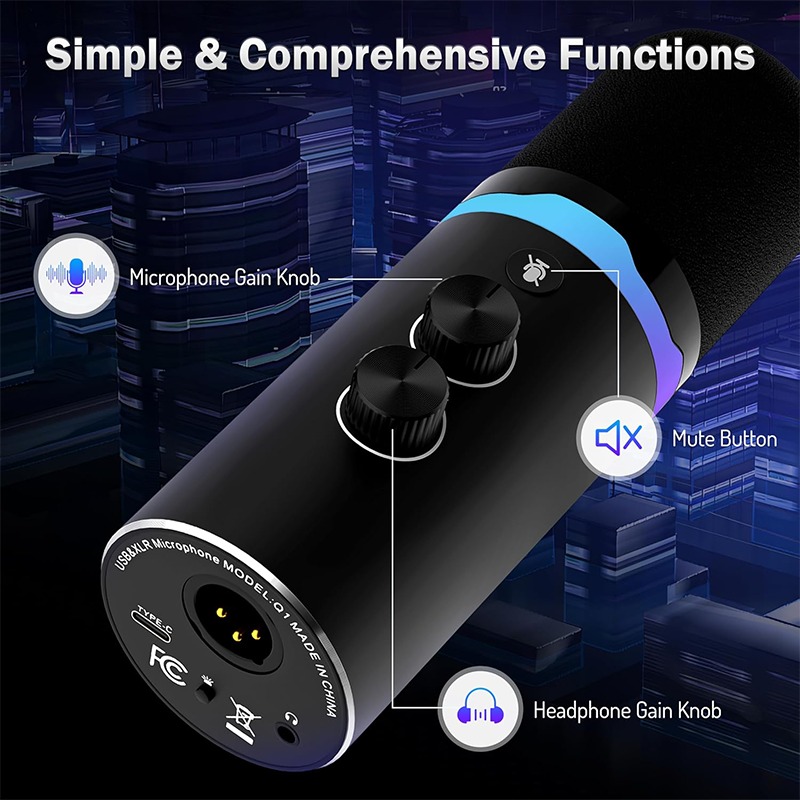 USB Gaming Microphone with Boo - đánh giá và giá Monitor Stand